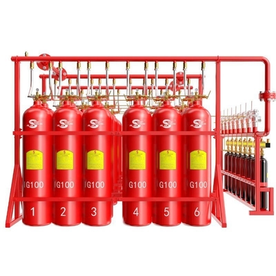 Ig100 Calidad Equipo de sistema de extinción de incendios de cilindro para almacén de tesoros