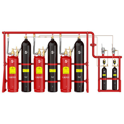 Mejor venta Sistema de supresión de gases 90L FM200 personalizado para protección contra incendios
