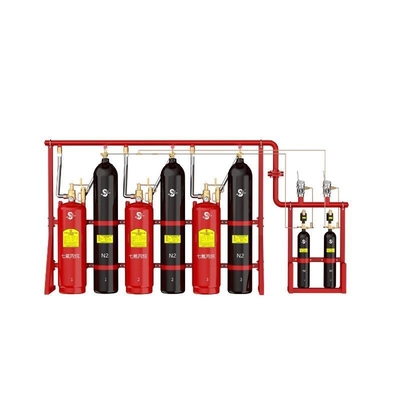 4.2MPa 120L Red FM-200 FM Sistemas de extinción de incendios para equipos de lucha contra incendios