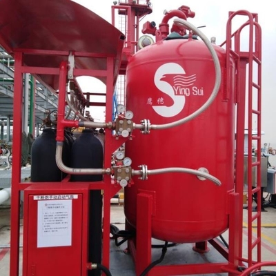 Sistema automático de extinción de incendios de la clase D para protección contra incendios con polvo seco fijo