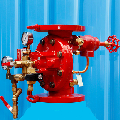 Sistema de suministro de agua de inundación por incendio de acero inoxidable con conector de tipo brida y ranura