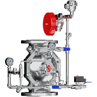 Sistema de extinción de agua de diluvio automático estable con válvula de alarma de lluvia ZSFM200