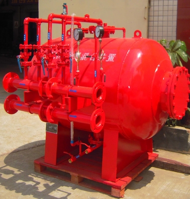 Equipo de espuma de agua-tanque de almacenamiento de líquido de espuma PHYM-W/L-4/8/16/32/64/80/100-10-150 Rojo